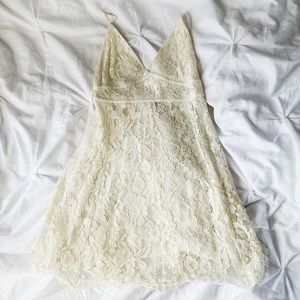 Cream Lace Dress UO